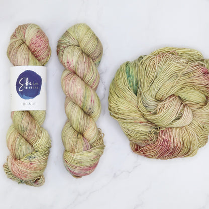 Skein Sisters Romance in colourway Daydream – 4ply weight merino, silk yarn