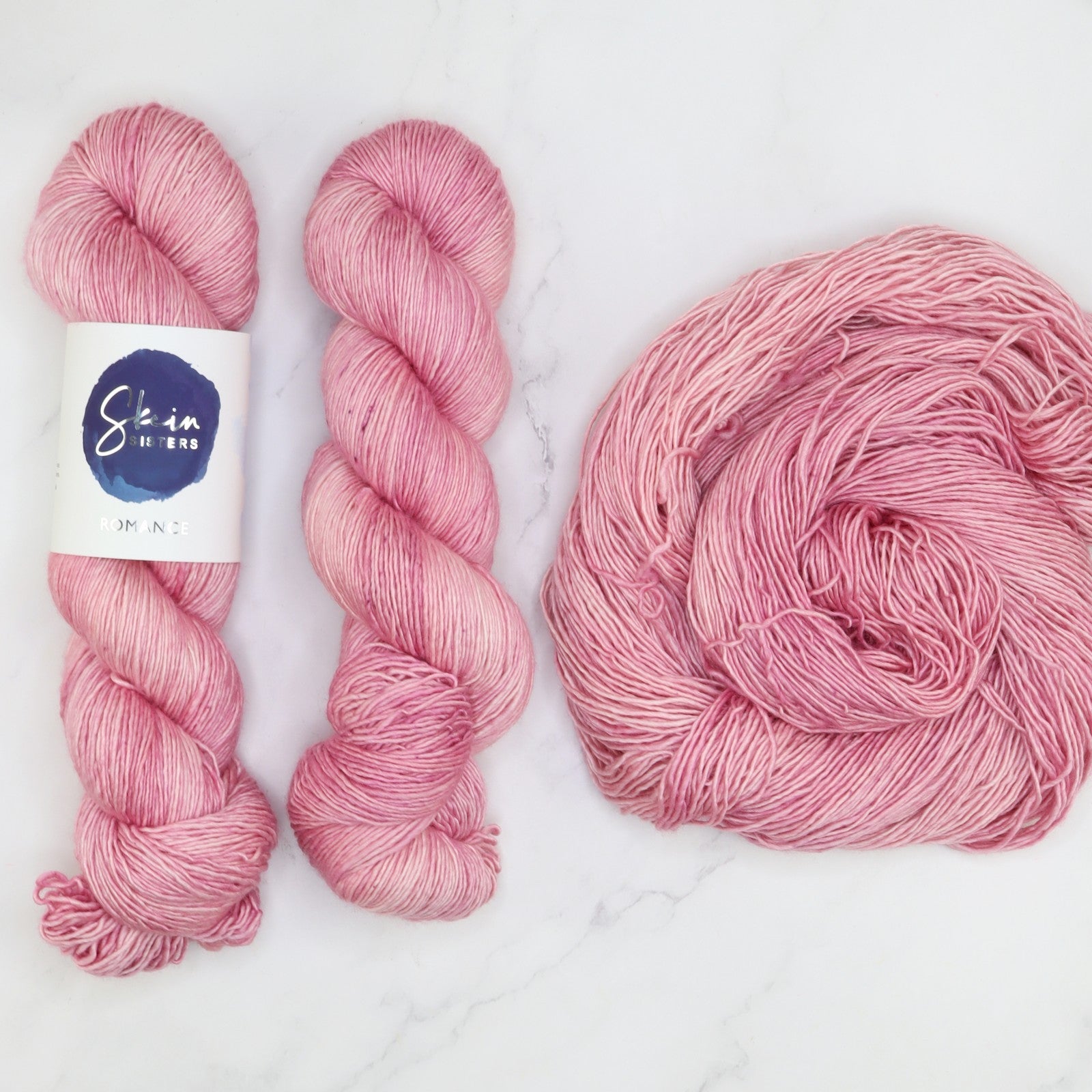 Skein Sisters Romance in colourway Dollhouse – 4ply weight merino, silk yarn