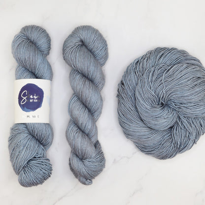 Skein Sisters Romance in colourway Dove Lake – 4ply weight merino, silk yarn