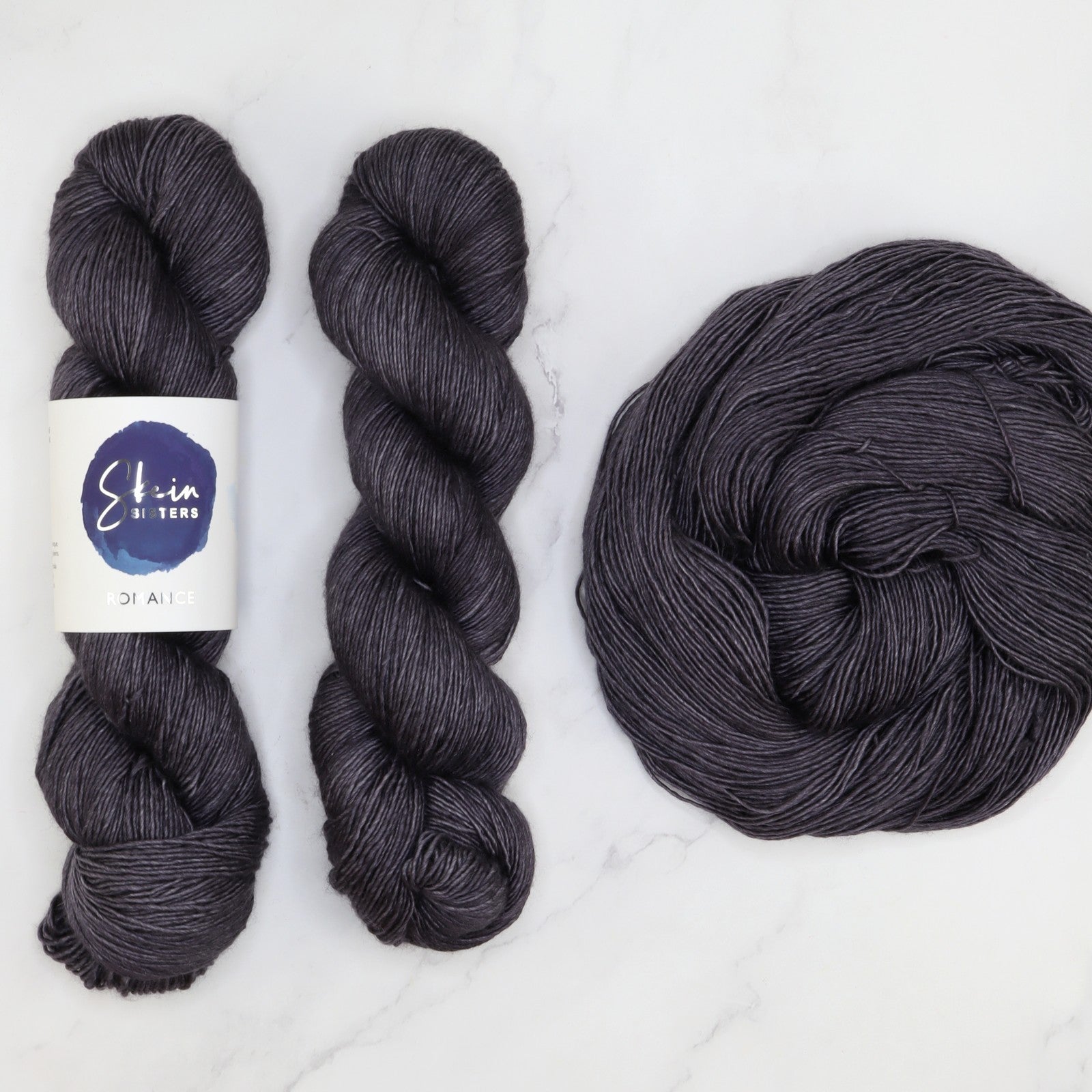 Skein Sisters Romance in colourway Mercurial – 4ply weight merino, silk yarn