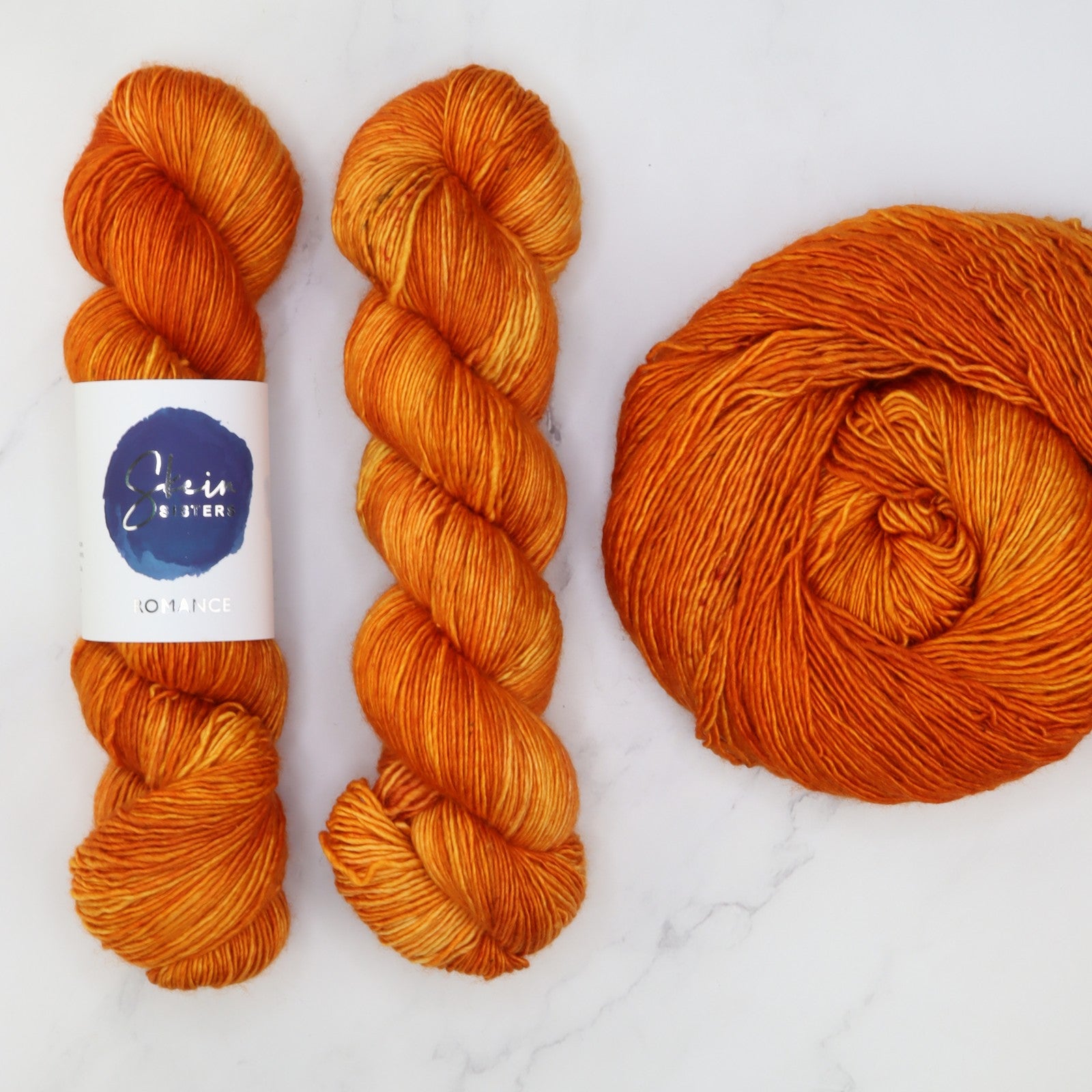 Skein Sisters Romance in colourway Pandemonium – 4ply weight merino, silk yarn
