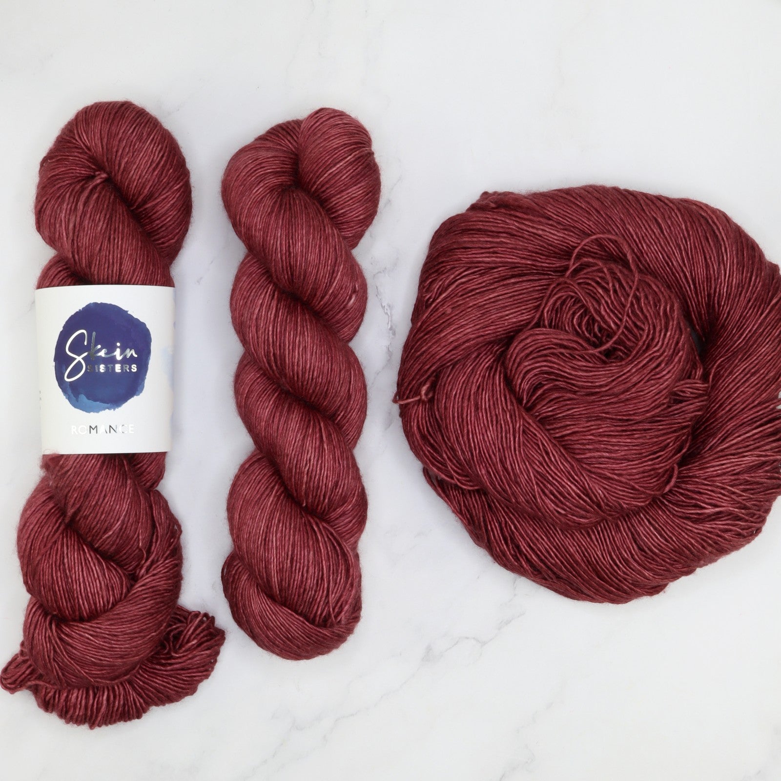 Skein Sisters Romance – 4ply weight merino, silk yarn – view 3