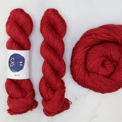 Skein Sisters Romance in colourway Revenge – 4ply weight merino, silk yarn