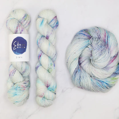 Skein Sisters Romance in colourway Waterlilies – 4ply weight merino, silk yarn