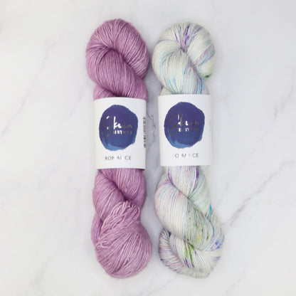 Alpine Bloom Yarn kit, colourway Phantoms Forever