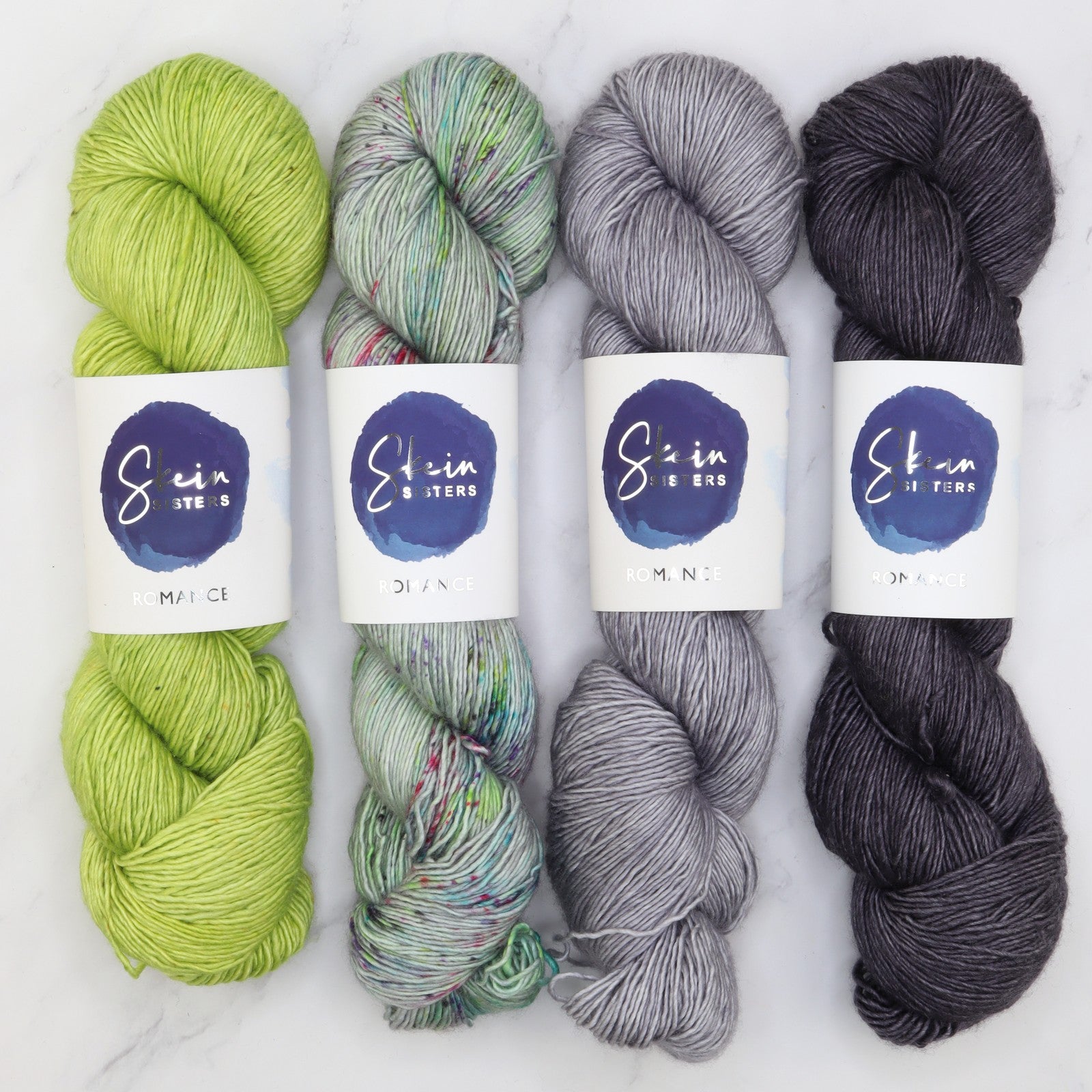 Westknits MKAL 2023 Geogradient Sets in Romance