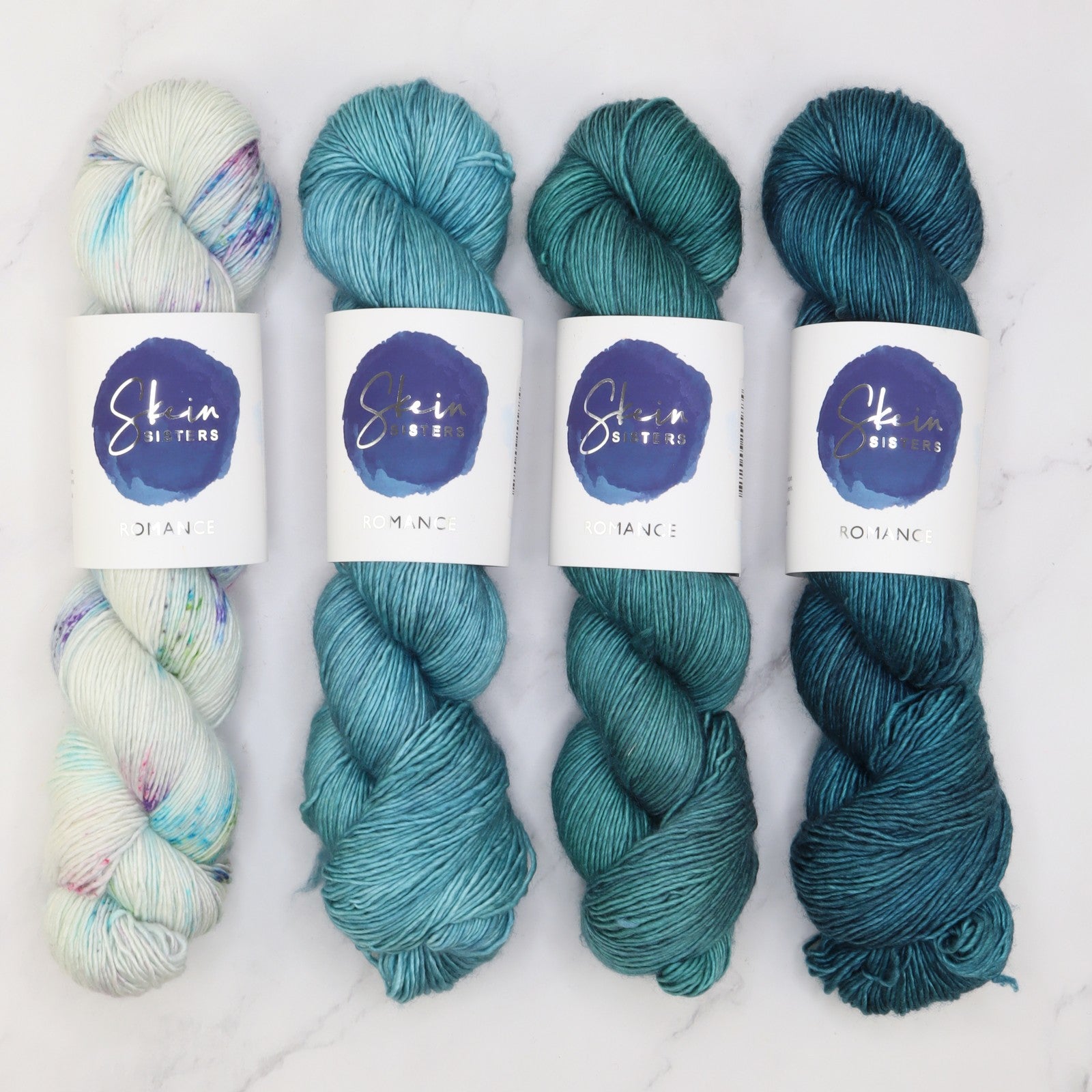 Westknits MKAL 2023 Geogradient Sets in Romance