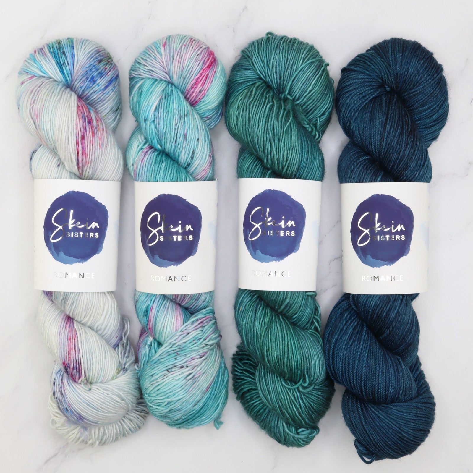 Westknits MKAL 2023 Geogradient Sets in Romance