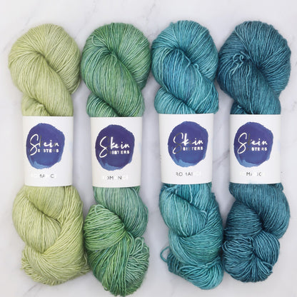 Westknits MKAL 2023 Geogradient Sets in Romance