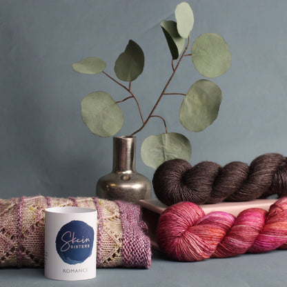 Skein Sisters Romance – 4ply weight merino, silk yarn – view 2