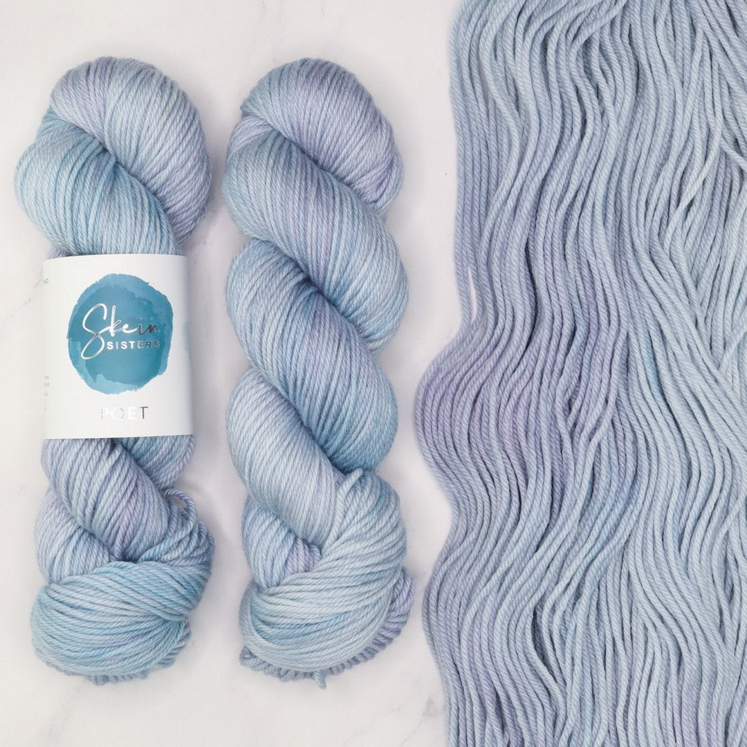 Sophie Shawl kit in Poet, colourway Antarctica