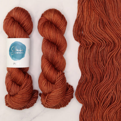 Sophie Shawl kit in Poet, colourway Red Kangaroo