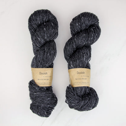 Spinning Yarns Weaving Tales Dooish in colourway Peat – 10ply weight wool yarn