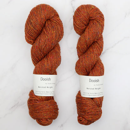 Spinning Yarns Weaving Tales Dooish in colourway Rua – 10ply weight wool yarn