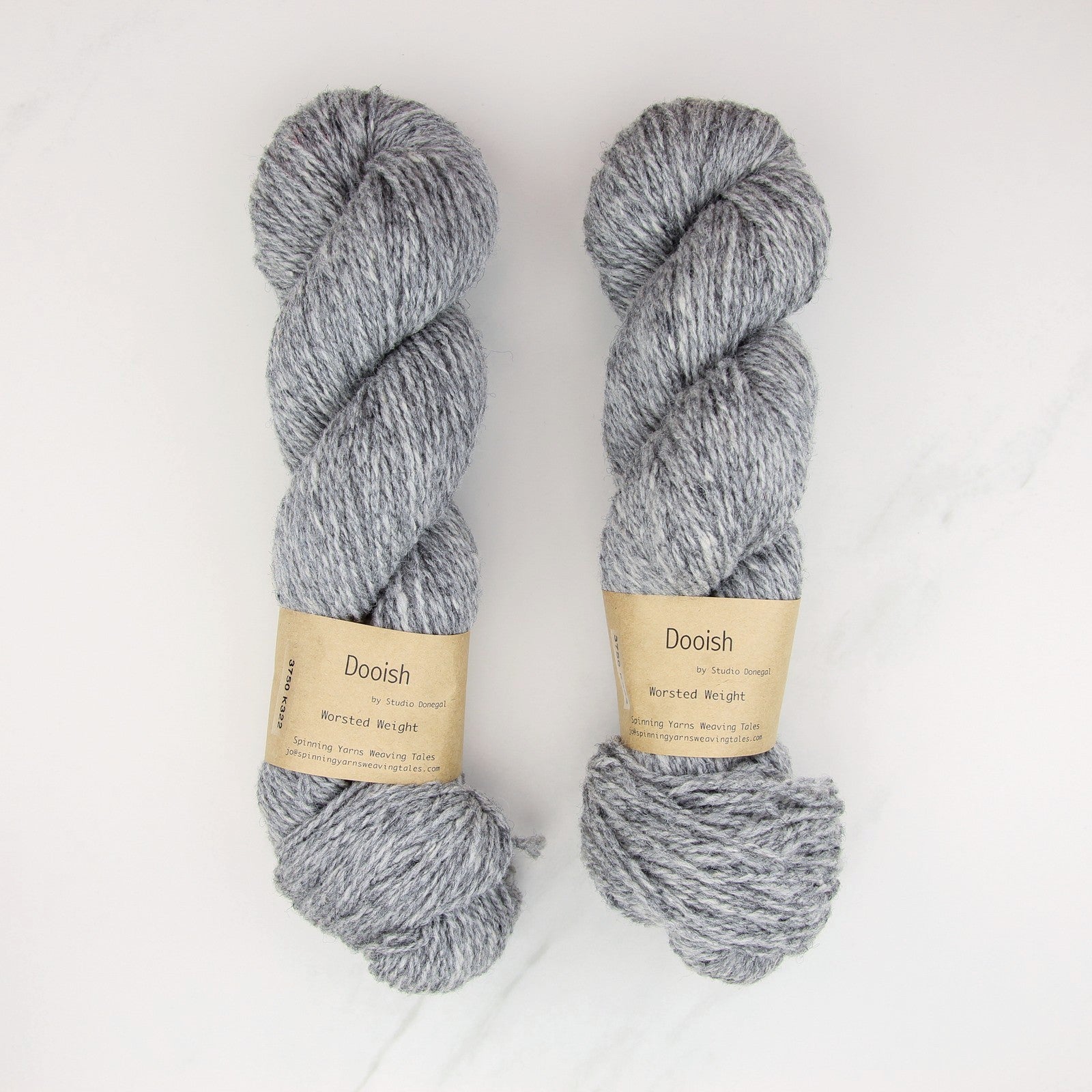 Spinning Yarns Weaving Tales Dooish in colourway Foggy Dew – 10ply weight wool yarn