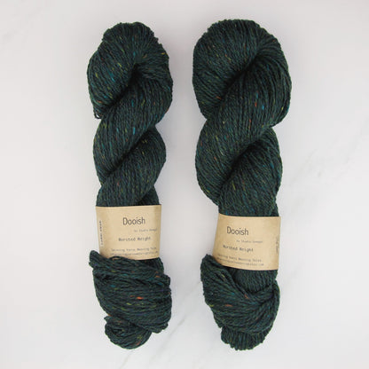 Spinning Yarns Weaving Tales Dooish in colourway Woodland – 10ply weight wool yarn