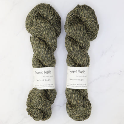 Spinning Yarns Weaving Tales Tweed Marle in colourway Danu – 10ply weight merino yarn