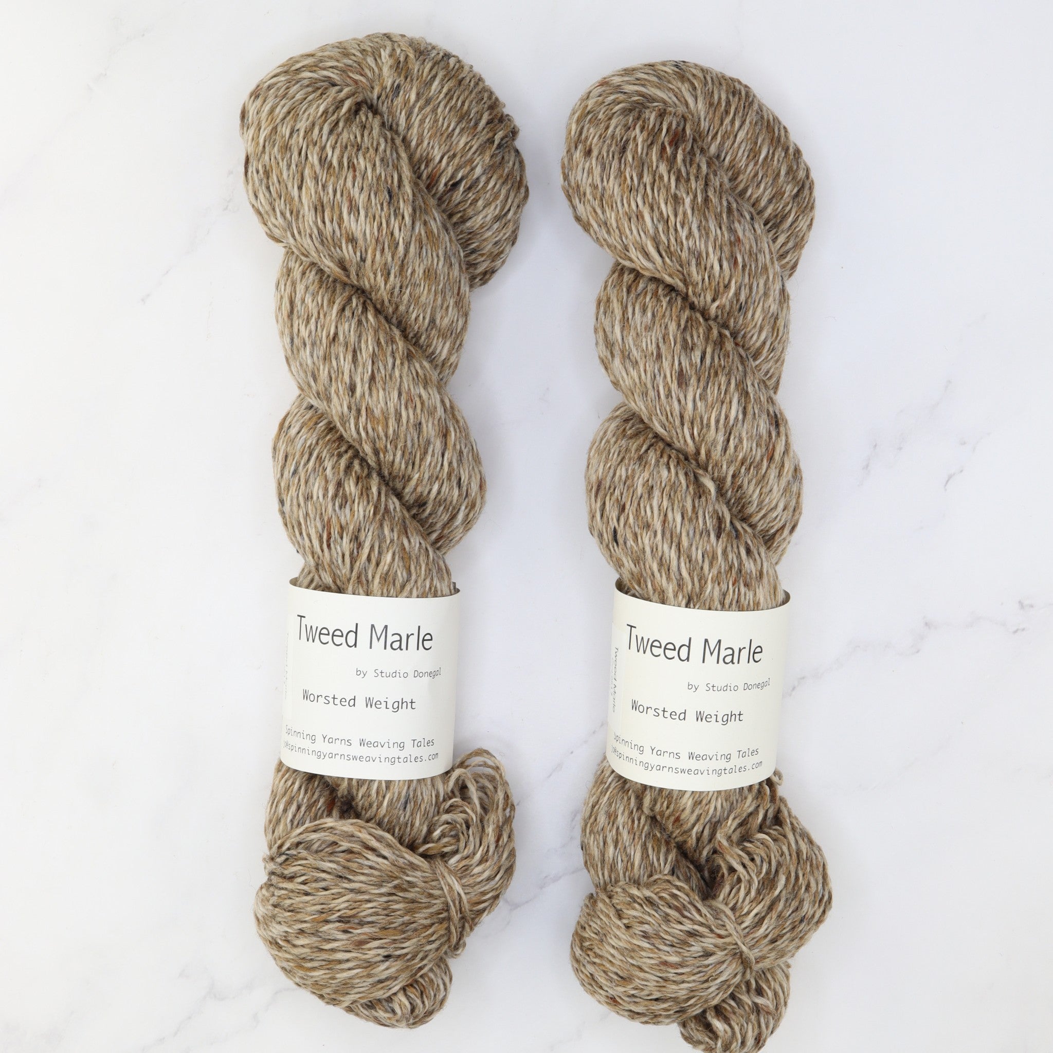 Spinning Yarns Weaving Tales Tweed Marle in colourway Macha – 10ply weight merino yarn