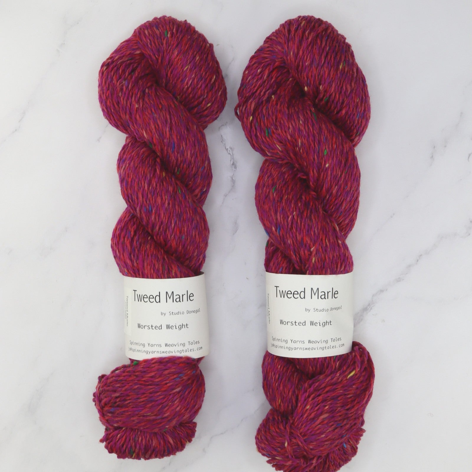 Spinning Yarns Weaving Tales Tweed Marle in colourway Aine – 10ply weight merino yarn