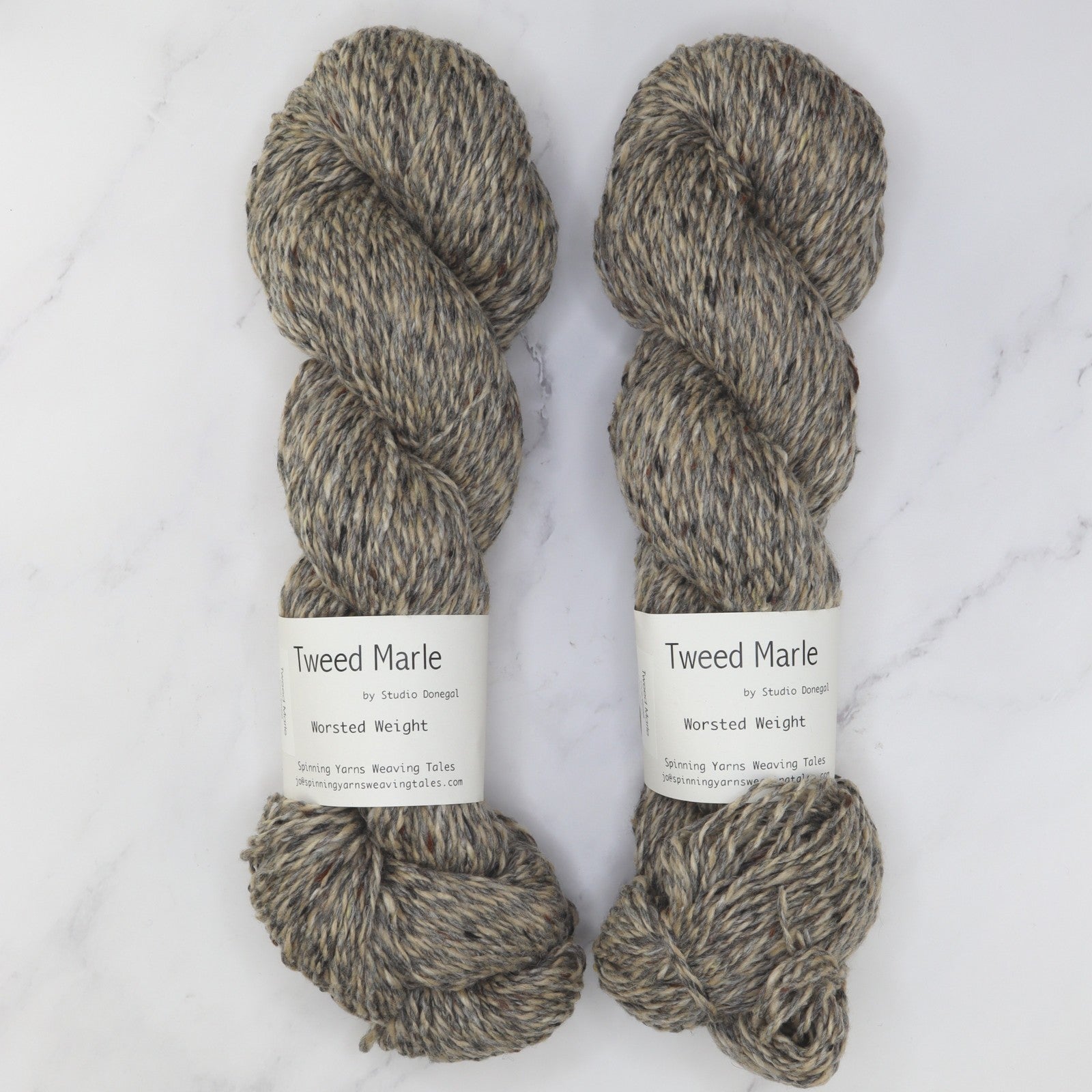 Spinning Yarns Weaving Tales Tweed Marle in colourway Ogma – 10ply weight merino yarn