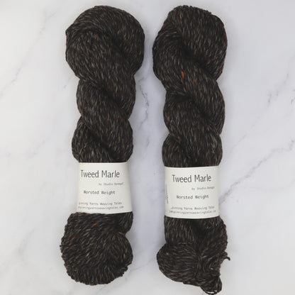 Spinning Yarns Weaving Tales Tweed Marle in colourway Aed – 10ply weight merino yarn