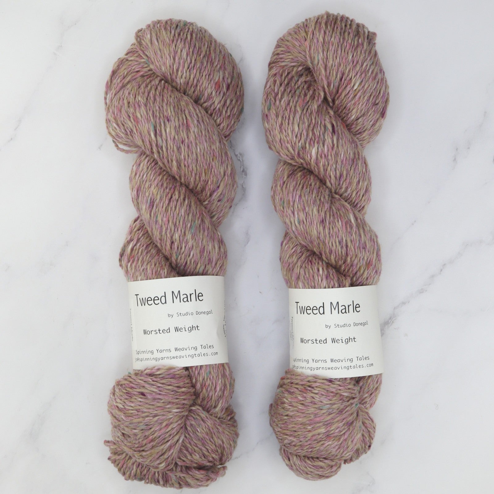 Spinning Yarns Weaving Tales Tweed Marle in colourway Bebinn – 10ply weight merino yarn