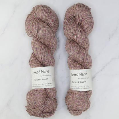 Spinning Yarns Weaving Tales Tweed Marle in colourway Bebinn – 10ply weight merino yarn