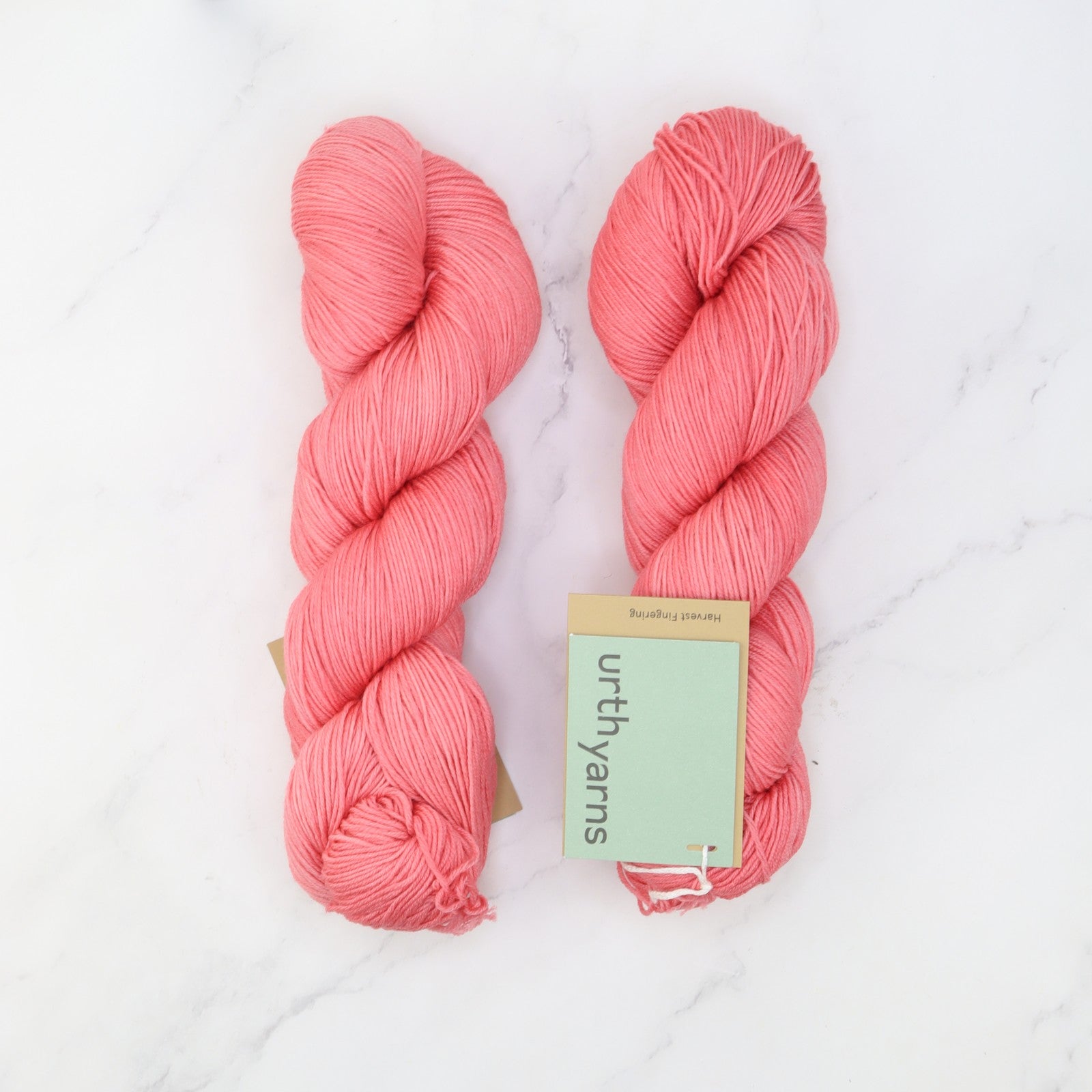 Urth Yarns Harvest Fingering in colourway Cherry – 4ply weight merino yarn