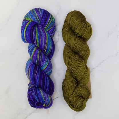 ZickZack Scarf kit, colourway 3003-Fig