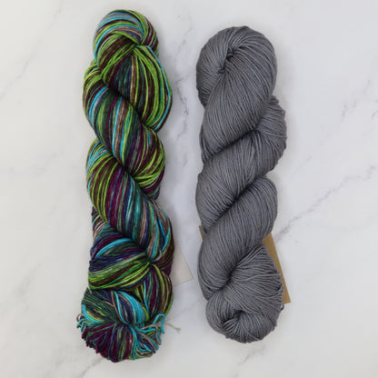 ZickZack Scarf kit, colourway Mint