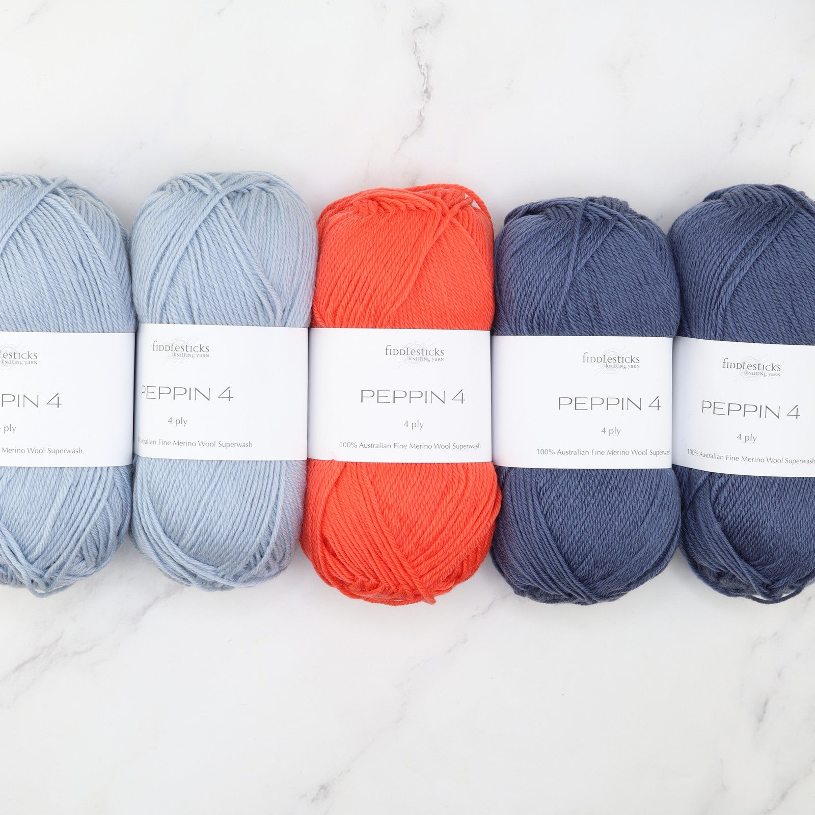 Westknits Twists & Turns kit in Peppin 4, colourway Sky Jeans