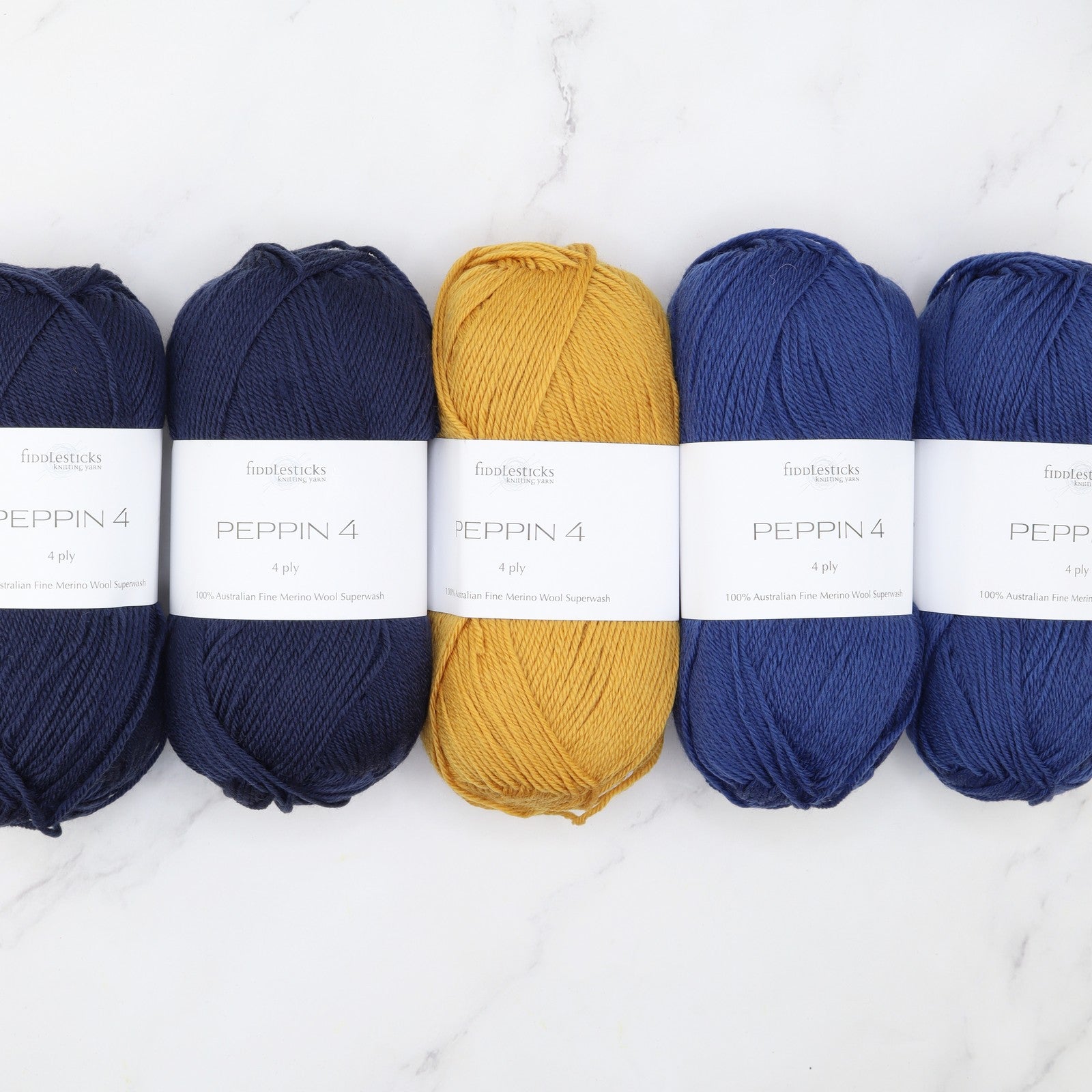 Westknits Twists & Turns kit in Peppin 4, colourway Navy Lapis