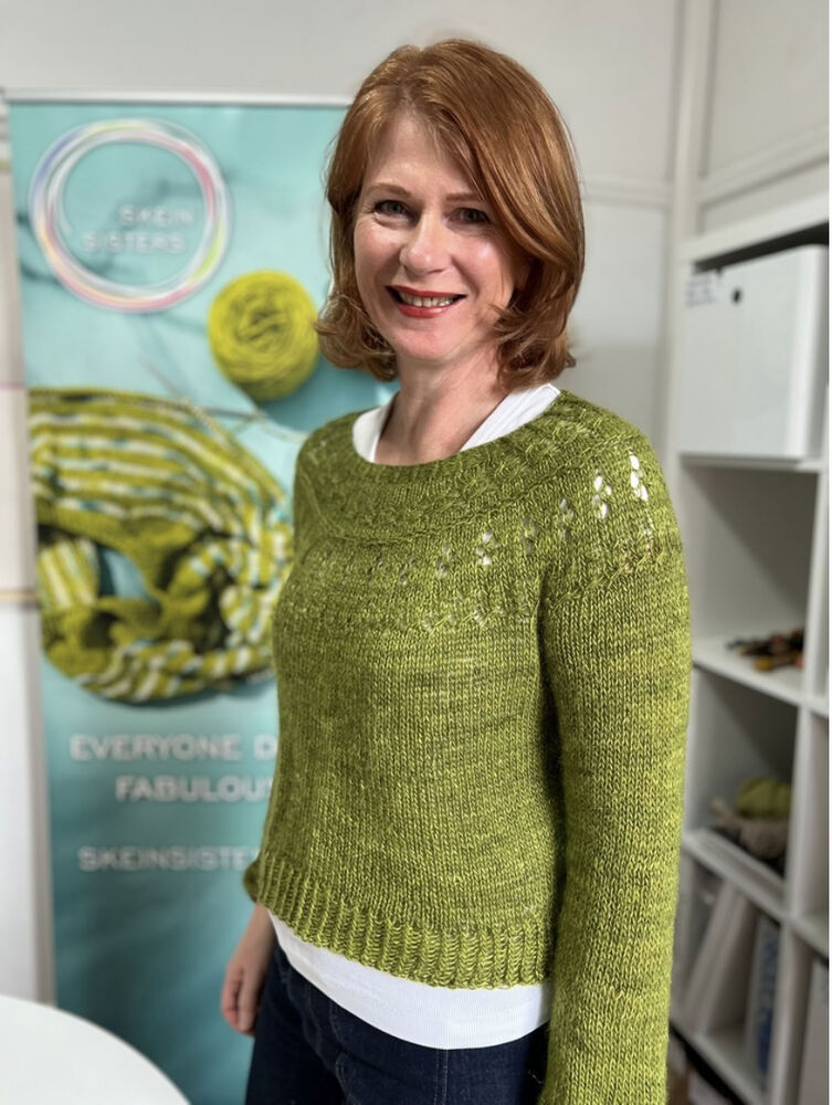 Learn to Knit the Ranunculus Sweater with Tash at Skein Sisters