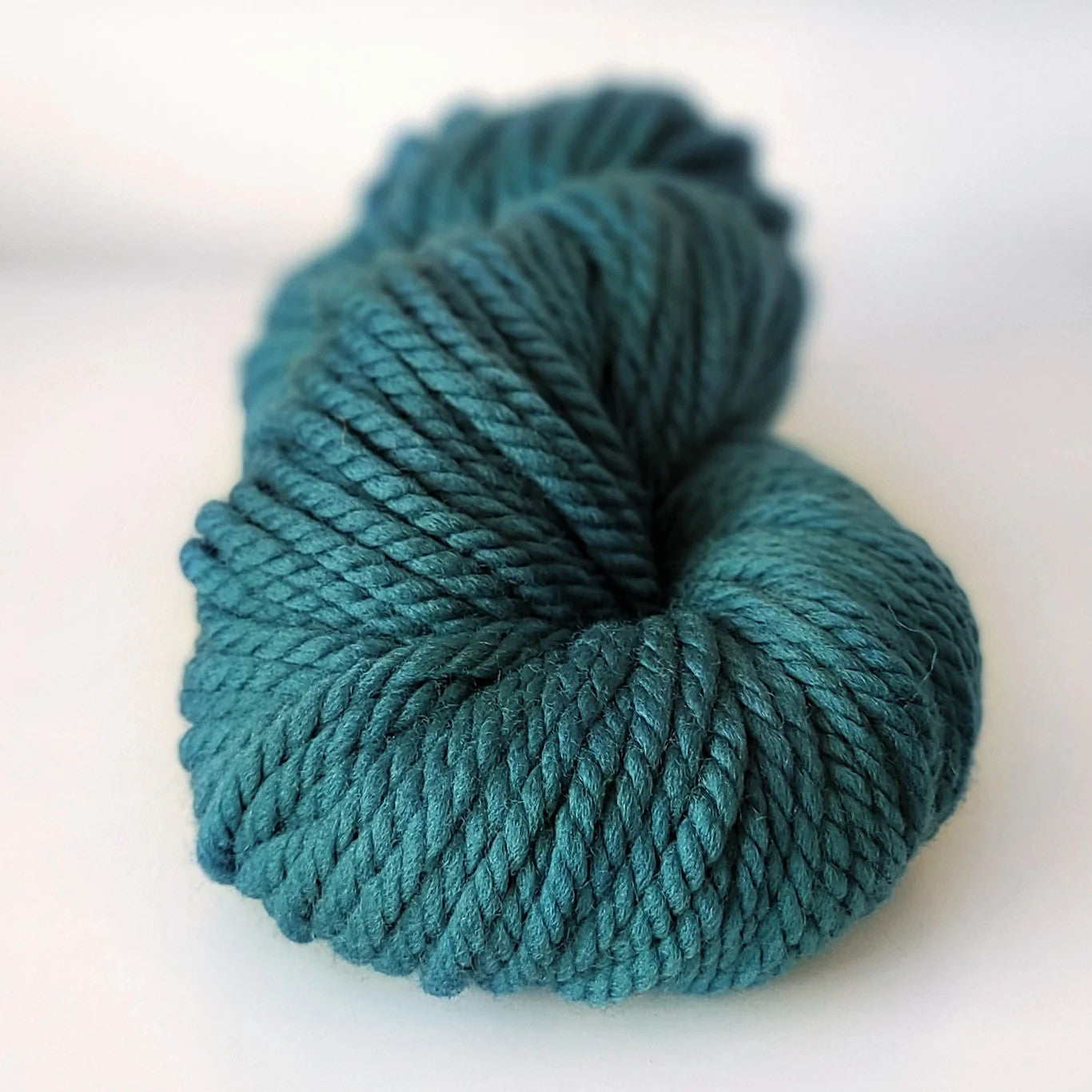 Woolly Yarns Super Woolly in colourway Malachite – 14ply+ weight wool yarn