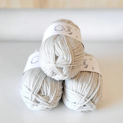 Woolly Yarns Woolly 8ply in colourway Sheepish – 8ply weight wool yarn