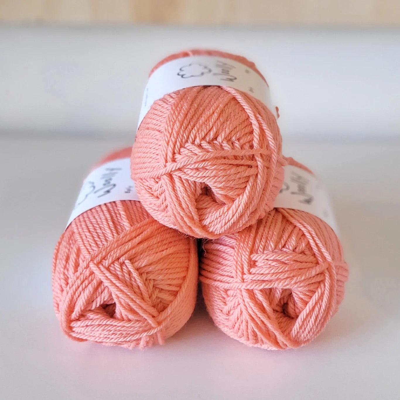 Woolly Yarns Woolly 8ply in colourway Sorbet – 8ply weight wool yarn