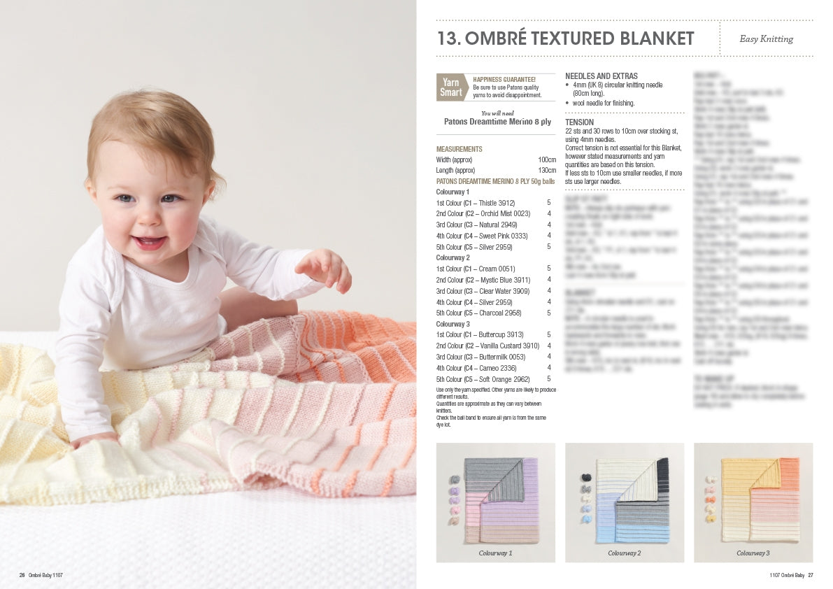 Ombre Baby Book – knitting pattern book – view 5