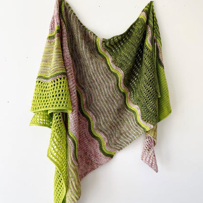 Colour Drift Shawl knitting kit