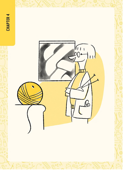 Patty Lyons' Knitting ER – Chapter 4 opener illustration by Franklin Habit