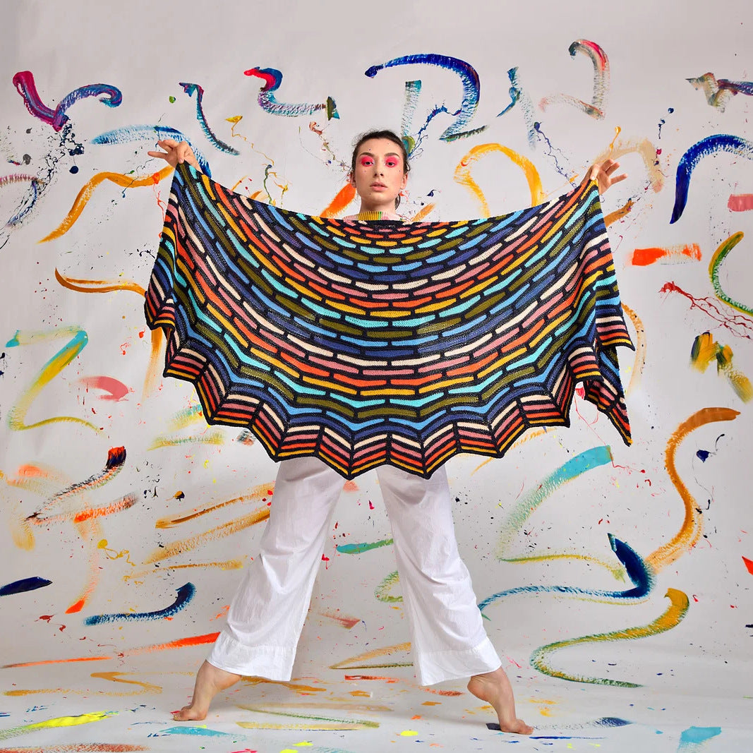 Westknits Painting Bricks Shawl knitting kit