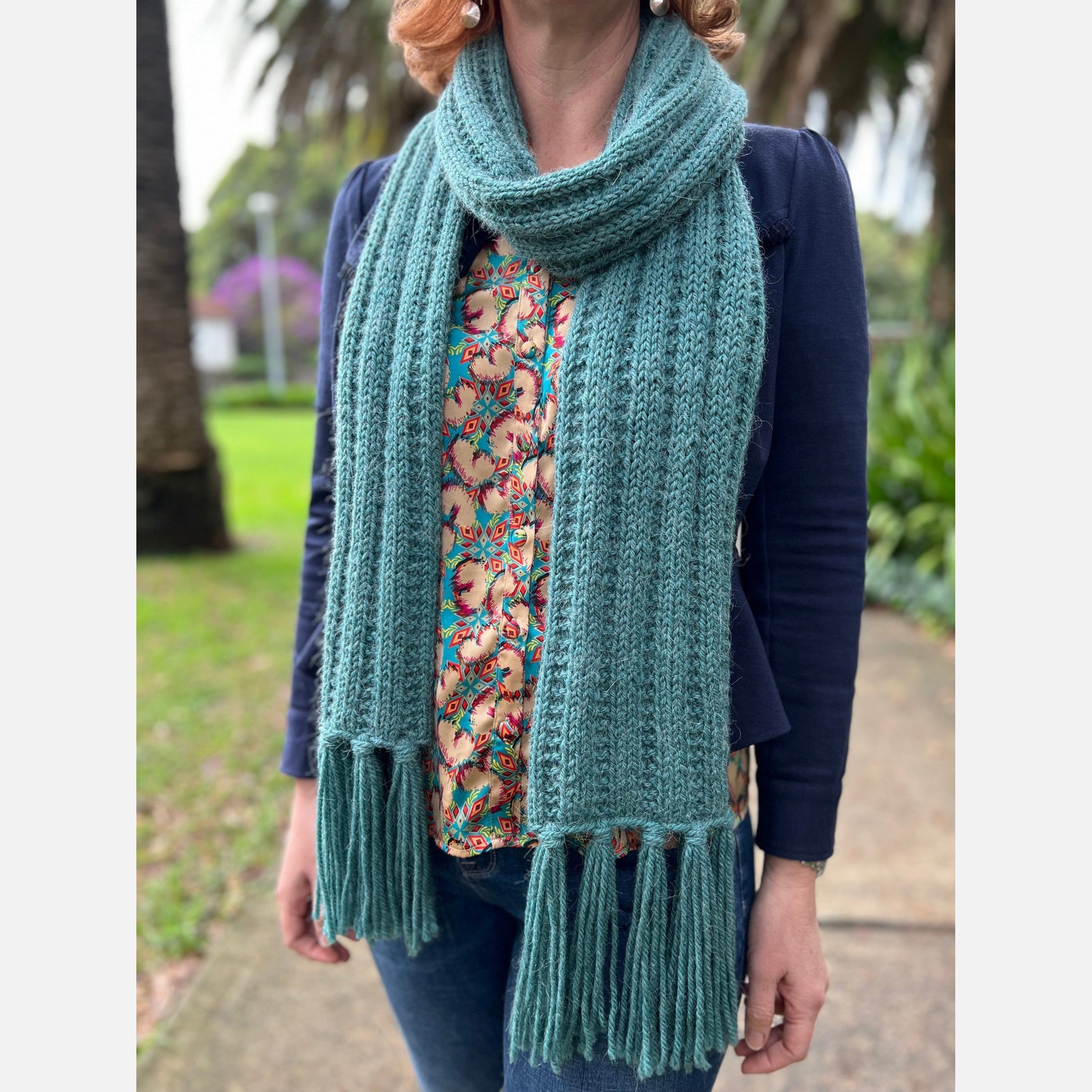 Skein Sisters Trackwork Scarf pattern
