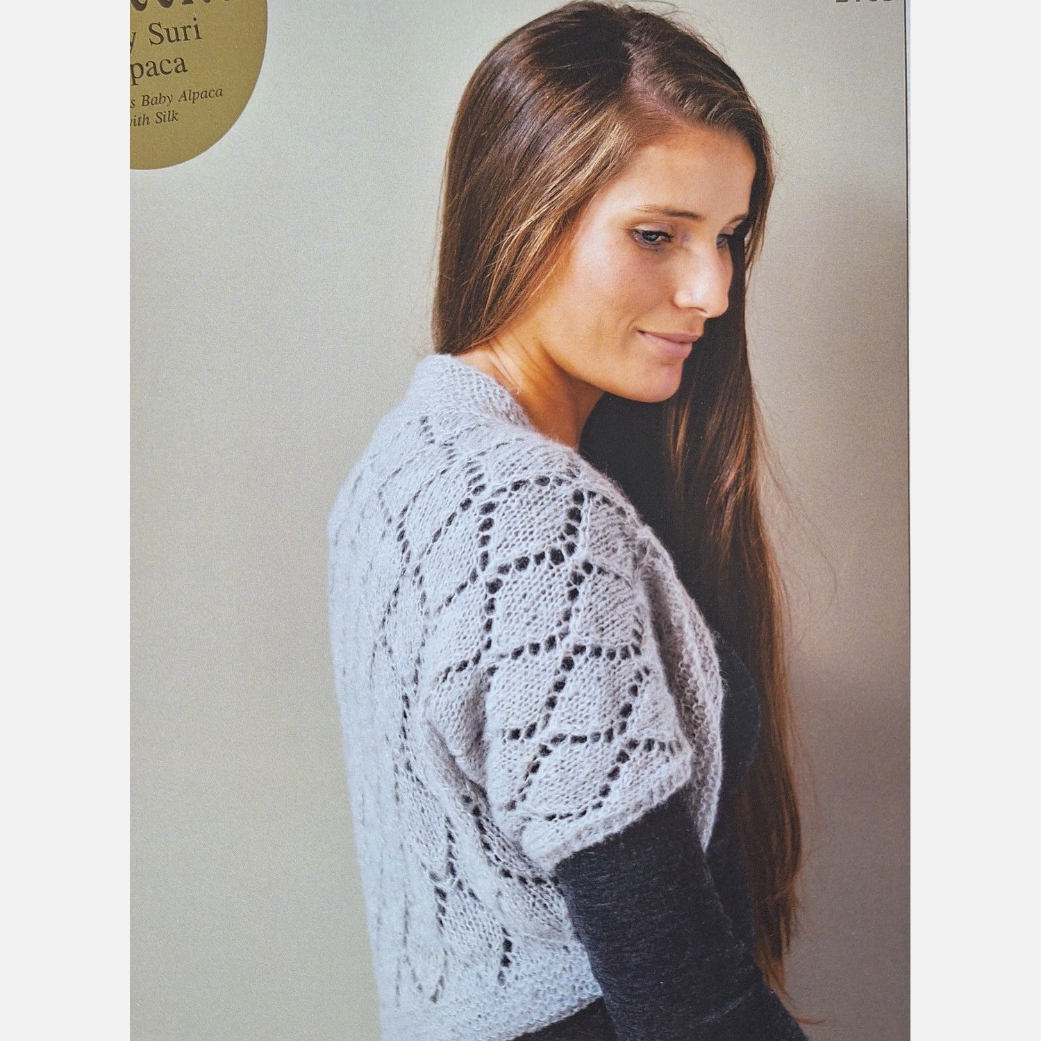 Suri Silk Soft and Silky Shrug Pattern 2103 by Alpaca Yarns NZ