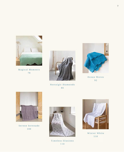 A Year of Crochet Blankets – contents page, patterns 7-12