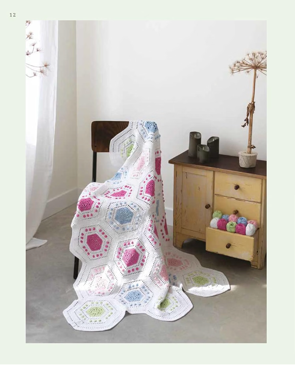 A Year of Crochet Blankets – inside page: Floral Abundance blanket